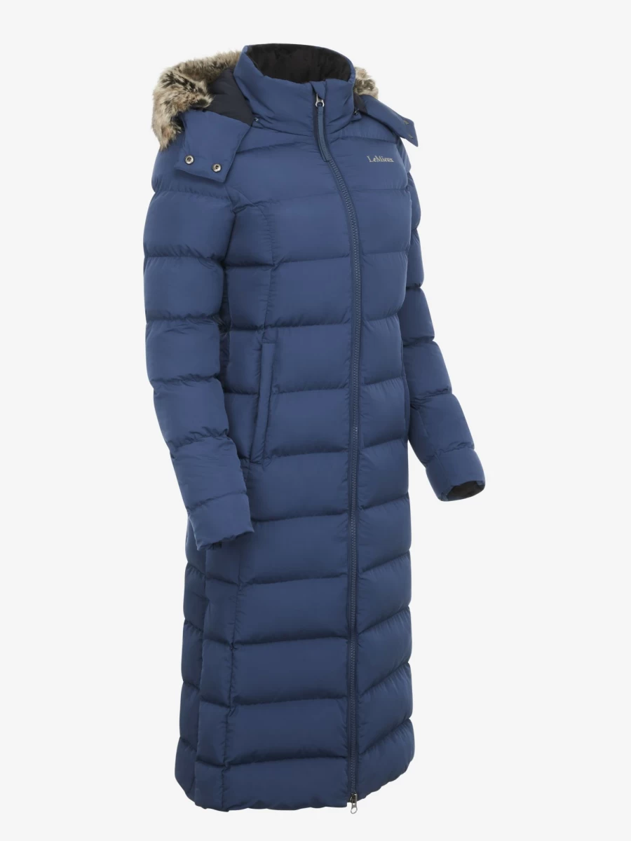 LeMieux Harper Longline Puffer Coat - Atlantic Waterproof Winter Jacket for Women