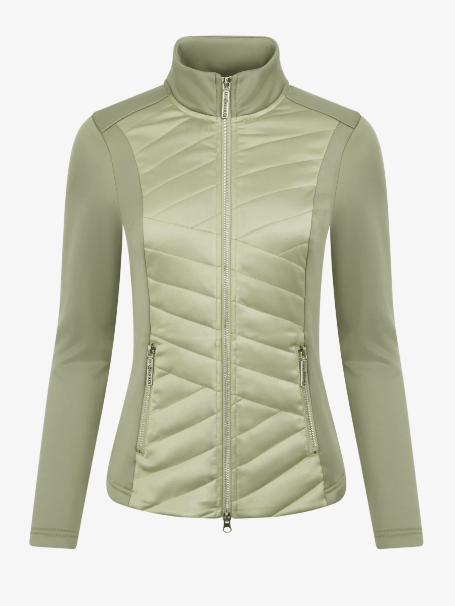 LeMieux Dynamique Waterproof Equestrian Jacket for Women – Lightweight Fern Green Riding Coat