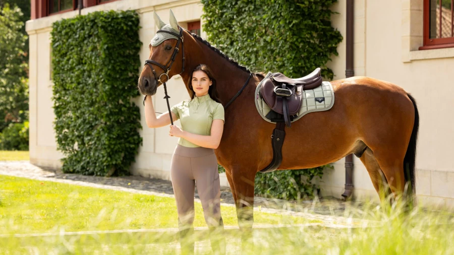 LeMieux Loire Classic GP Square Fern Horse Riding Saddle Pad