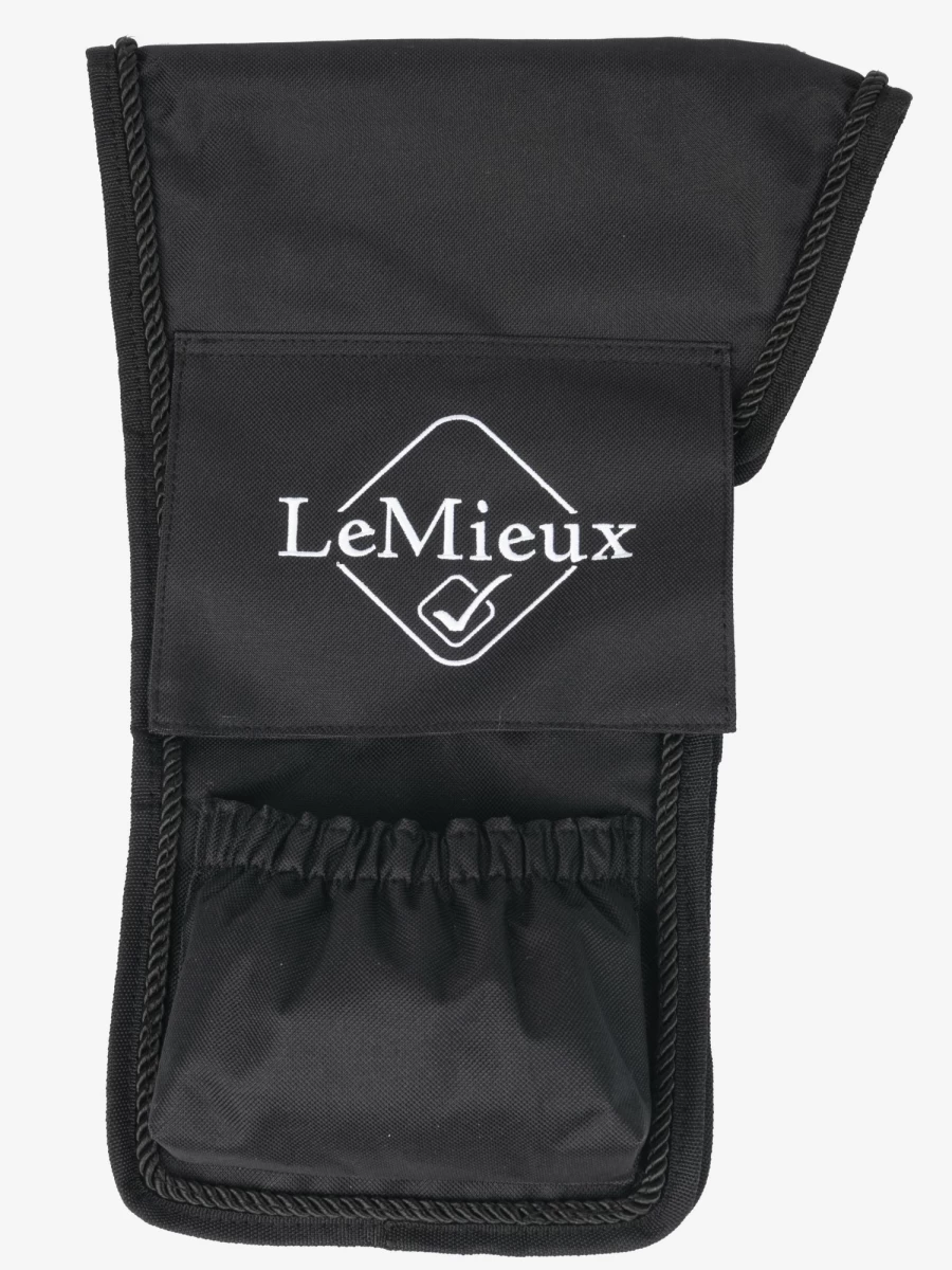 LeMieux Black Vector Stirrup Cover - One Size Equestrian Riding Accessory