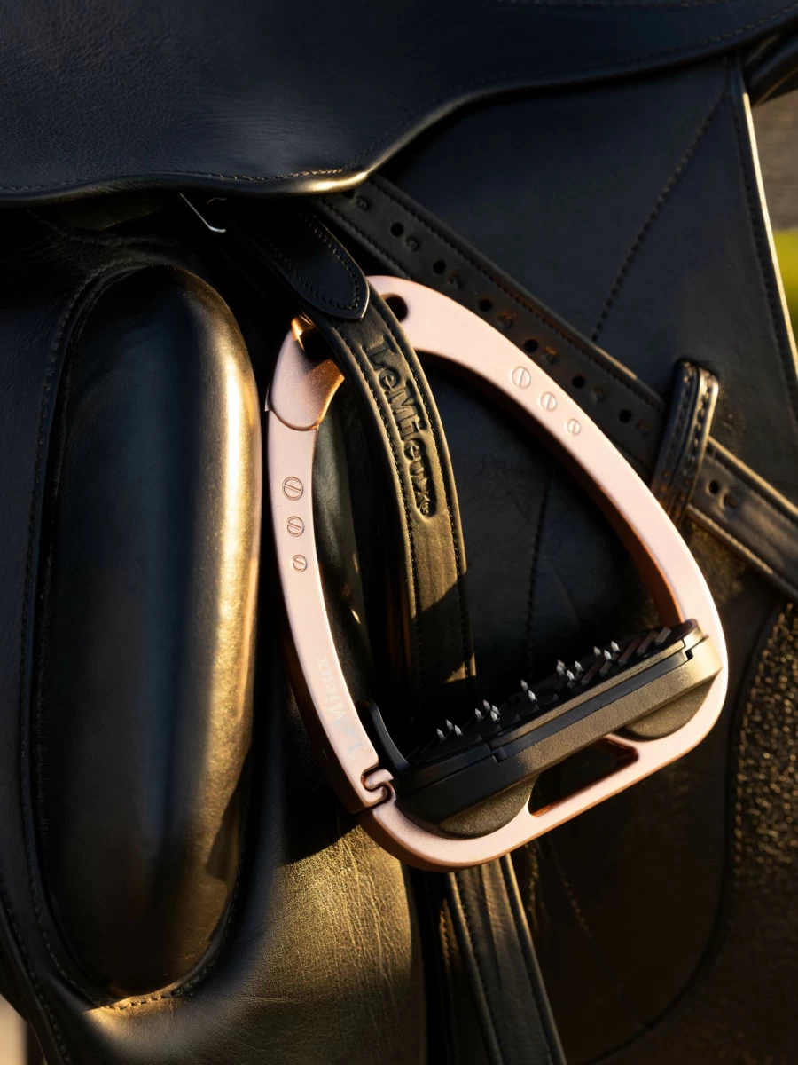 LeMieux Rose Gold Vector Control Stirrup - One Size Equestrian Riding Essential