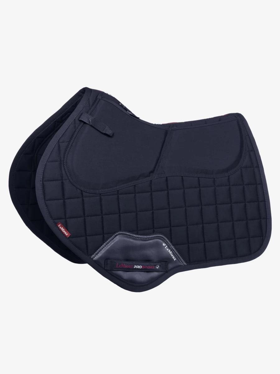 LeMieux Navy Prosorb Square Close Contact Saddle Pad - Large Equestrian Riding Pad