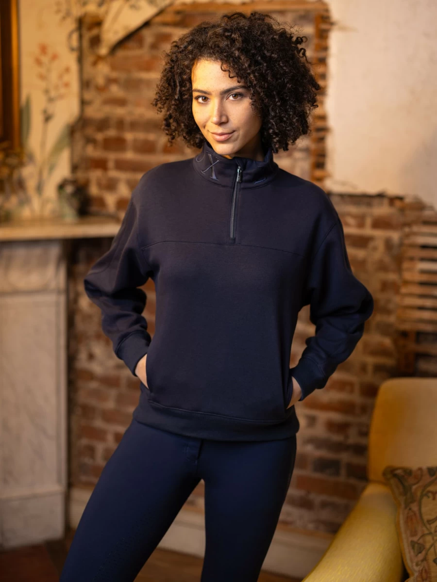 LeMieux Kali Navy Quarter Zip Sweatshirt for Men - Comfortable & Stylish Pullover