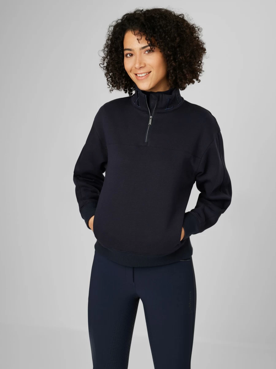 LeMieux Kali Navy Quarter Zip Sweatshirt for Men - Comfortable & Stylish Pullover