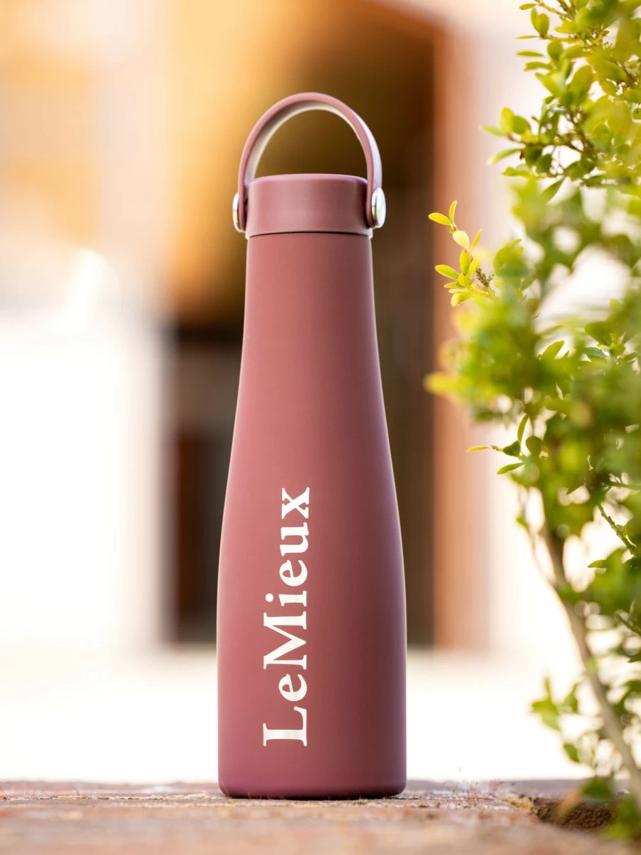 LeMieux Orchid Insulated Water Bottle - 20oz Stainless Steel Vacuum Flask for Hot & Cold Drinks