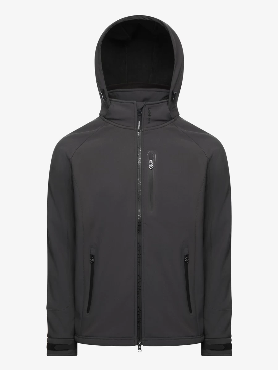 LeMieux Men's Anthracite Soft Shell Jacket - Lightweight, Water-Resistant & Breathable Outdoor Jacket