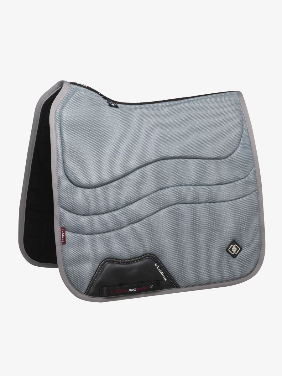 LeMieux Ultra Mesh Grey Square Dressage Saddle Pad