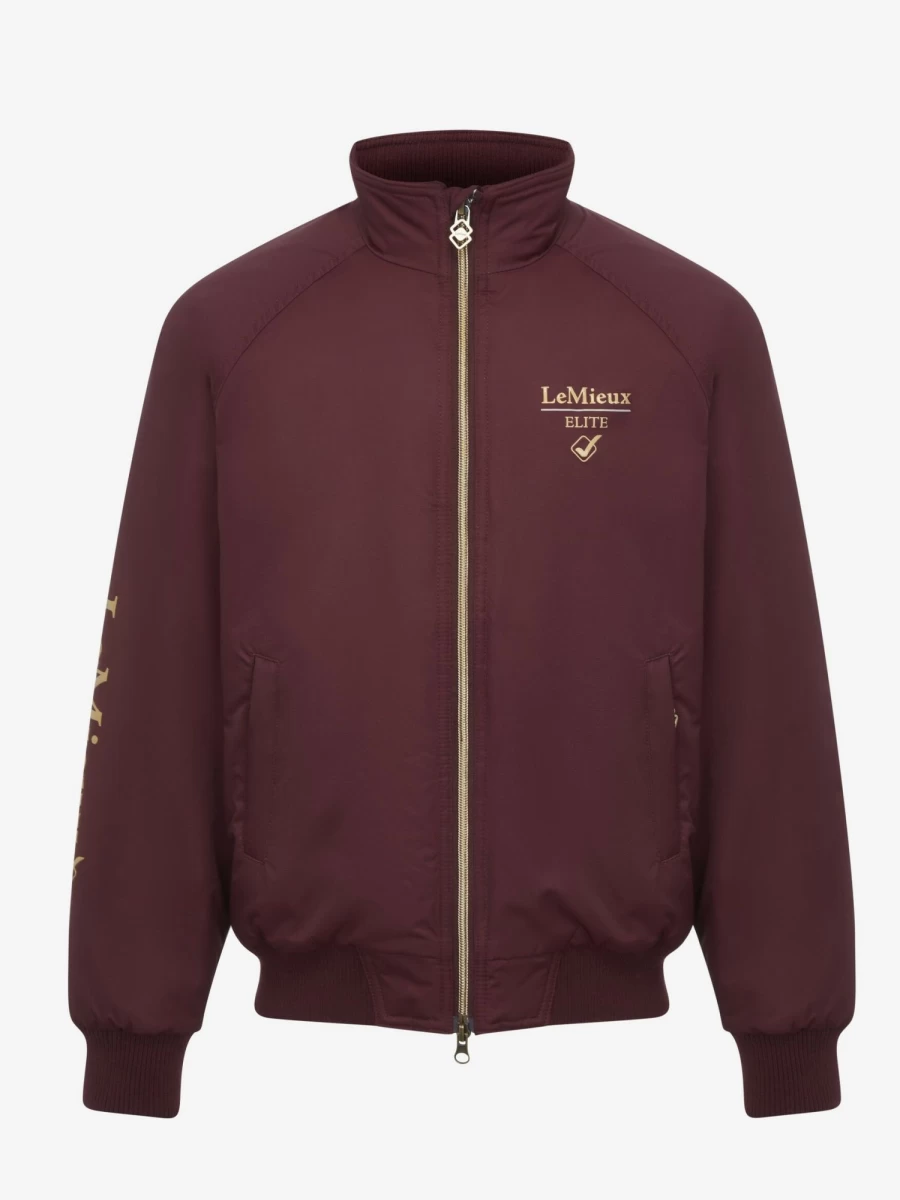 LeMieux Young Rider Elite Team Jacket - Premium Burgundy Equestrian Riding Coat