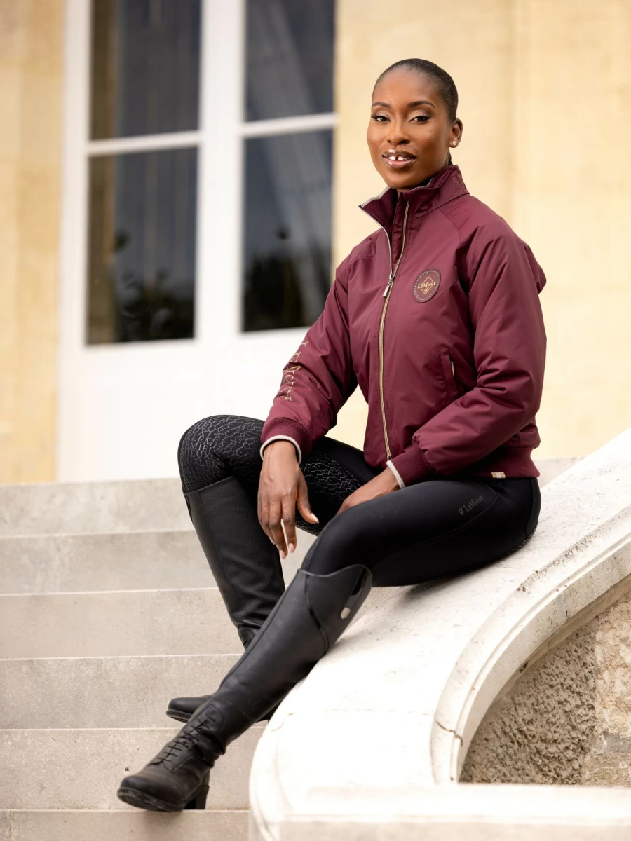 LeMieux Elite Crew Jacket - Burgundy Red Stylish Men's Outerwear