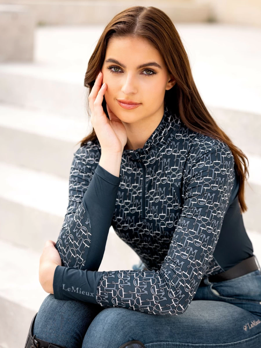 LeMieux Florence Navy Base Layer - Premium Equestrian Thermal Underwear for Women & Men