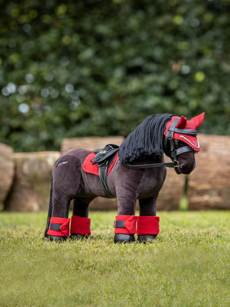 LeMieux Fly Hood with Toy Pony & Chilli Design - One Size Equestrian Accessory