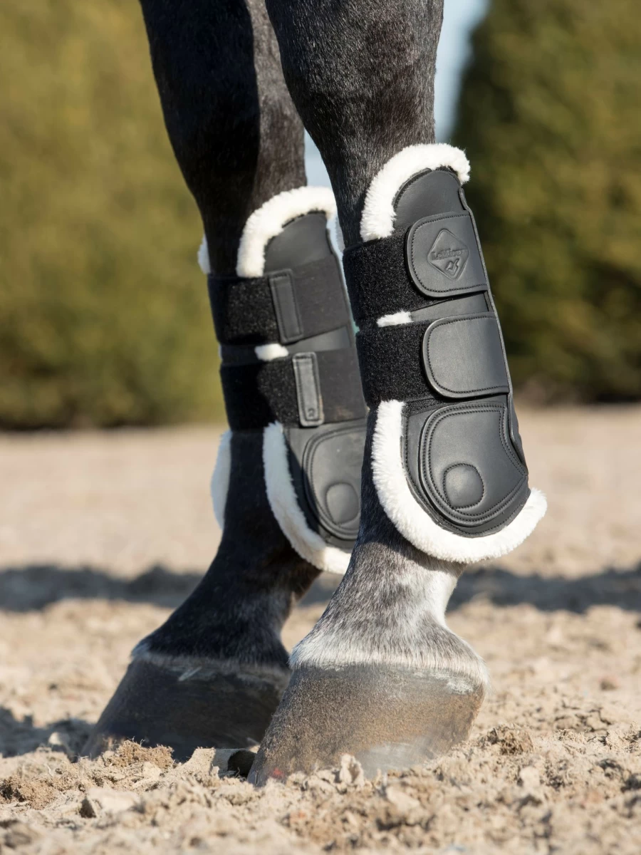 LeMieux Capella Comfort Tendon Boots for Horses - Black Equestrian Support Boots