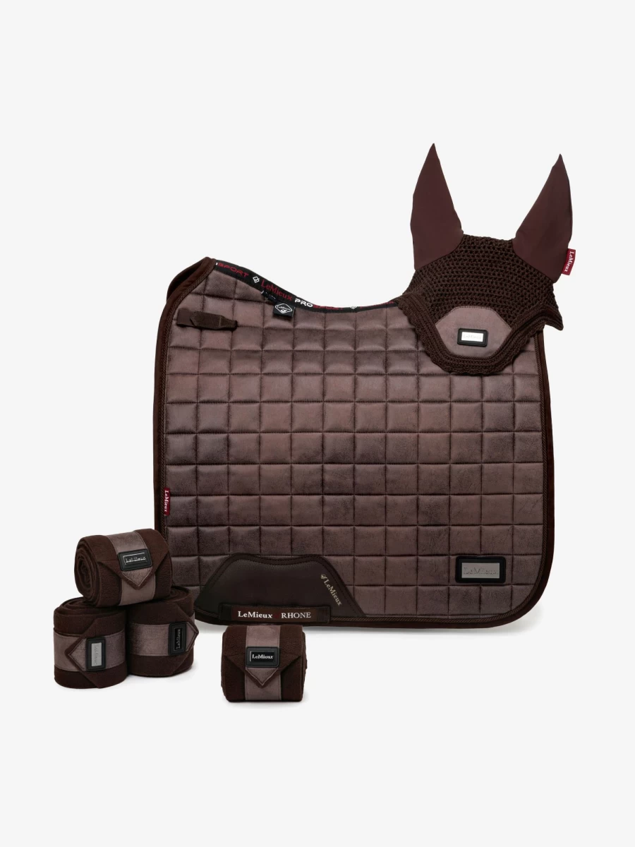 LeMieux Rhone Dressage Square Espresso Large Horse Riding Saddle Pad