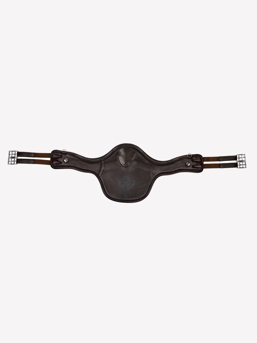 LeMieux Gel-Tek Anatomic Magnetic Girth with Long Studs in Brown for Enhanced Comfort and Performance