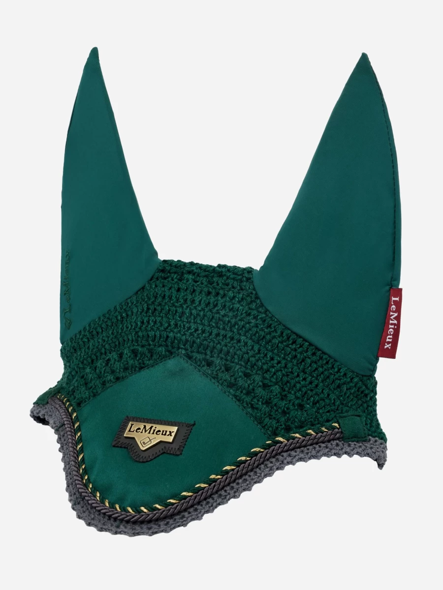 LeMieux Loire Fly Hood Spruce - Lightweight Horse Fly Mask with UV Protection