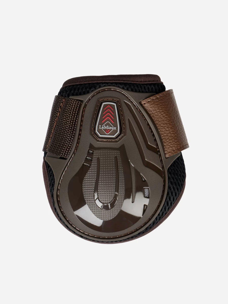 LeMieux Derby Pro Jump Fetlock Boots - Premium Brown Horse Boots for Jumping Protection