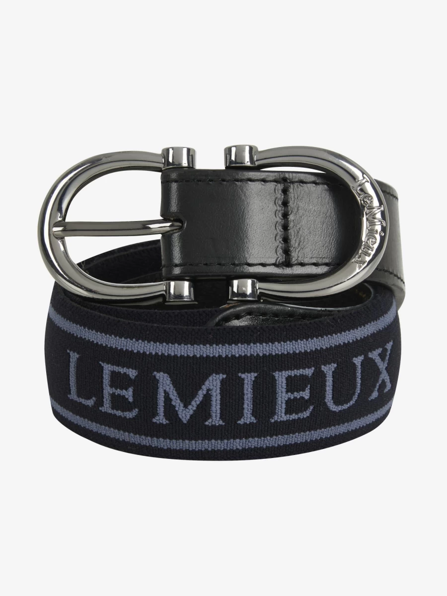 LeMieux Navy Elasticated Waist Belt for Men & Women – Adjustable Stylish Accessory