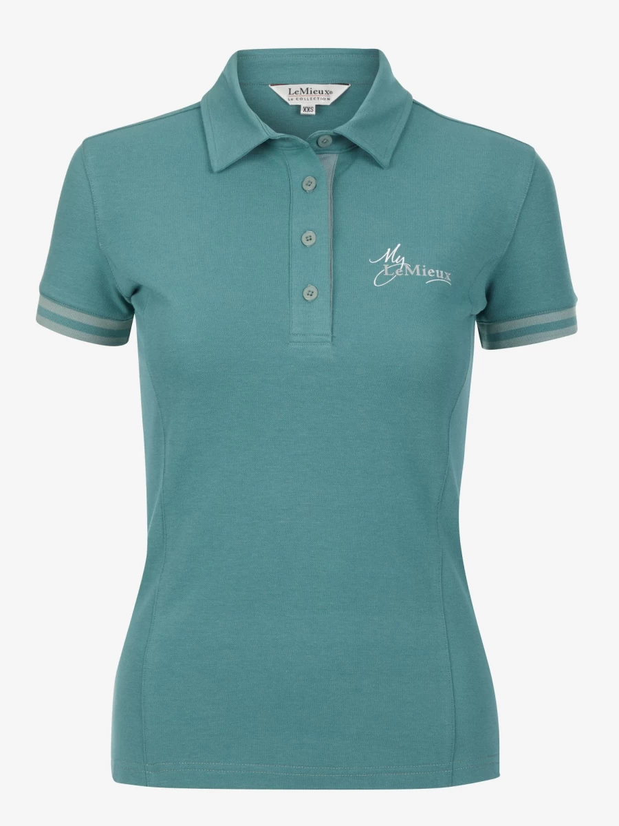 LeMieux Men's Classic Polo Shirt in Sage Green - Soft Cotton Casual Tee