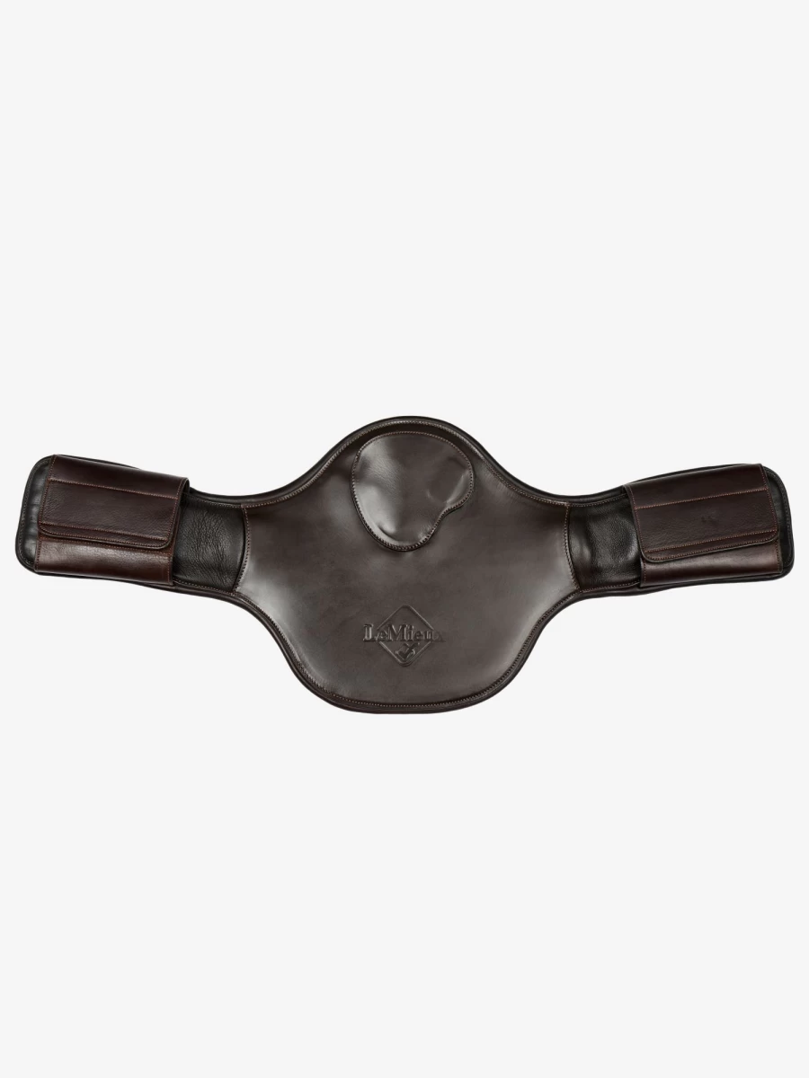 LeMieux Anatomic Gel-Tek Girth with Magnetic Therapy - Brown Short Stud Horse Riding Equipment