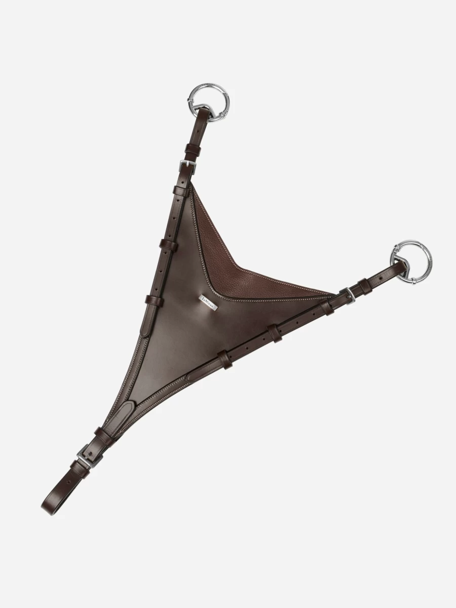 LeMieux Havana/Silver Martingale Bib Attachment for Horses - Kudos Bib by LeMieux