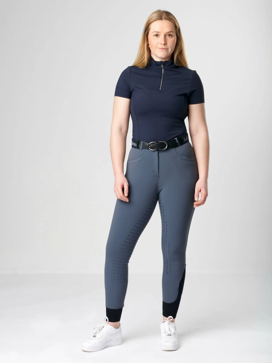LeMieux Dynamique Full Seat Breeches in Ice Grey - Equestrian Riding Pants for Women