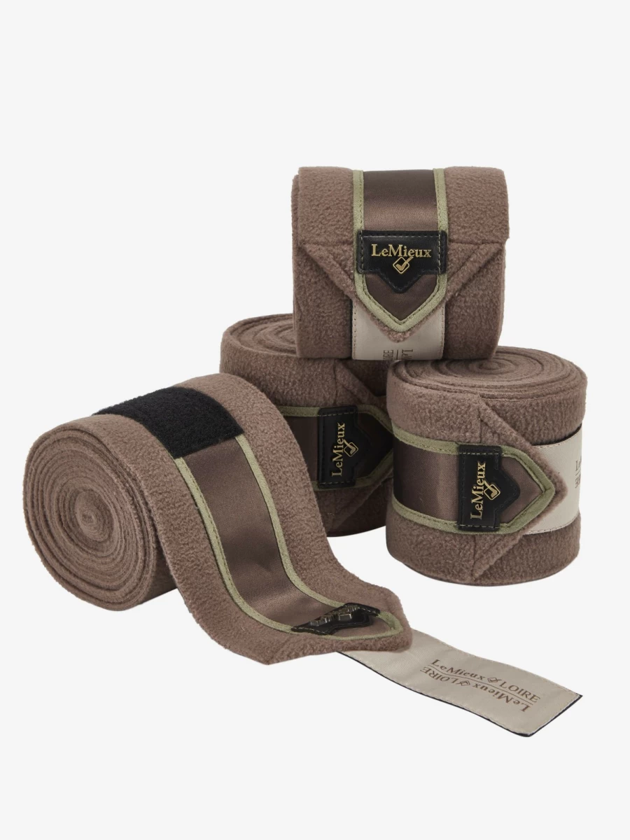 LeMieux Loire Polo Bandages - Premium Walnut Horse Wraps for Equestrian Sports