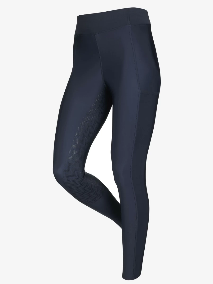 LeMieux Summer Pull-On Riding Breeches in Navy - Comfortable Equestrian Trousers for Women
