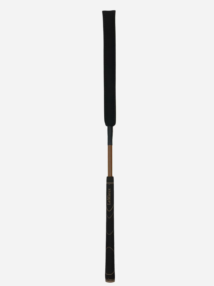 LeMieux Grip-Tek Baton - Brown Equestrian Training Stick - One Size Adjustable Horse Whip