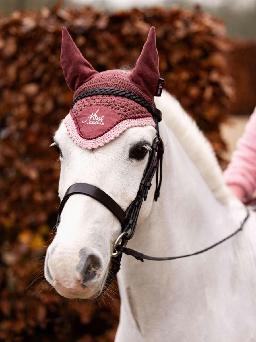 LeMieux Mini Fly Hood Orchid - Lightweight Horse Riding Hood for Comfort & Style