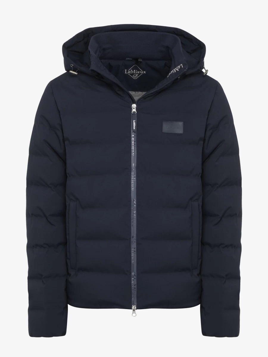 LeMieux Men's Navy Waterproof Insulated Puffer Jacket – Lightweight Winter Coat for Outdoor Activities