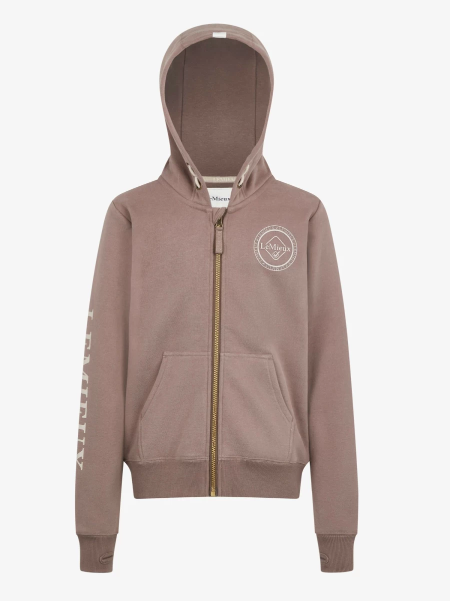 LeMieux Young Rider Heidi Hoodie in Walnut - Equestrian Riding Jacket for Girls