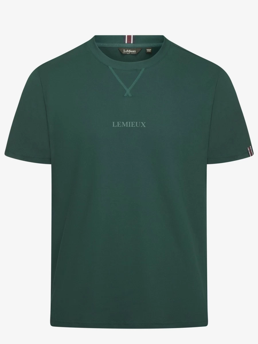 LeMieux Men's Spruce Green Casual T-Shirt - Comfortable Fit Short Sleeve Tee