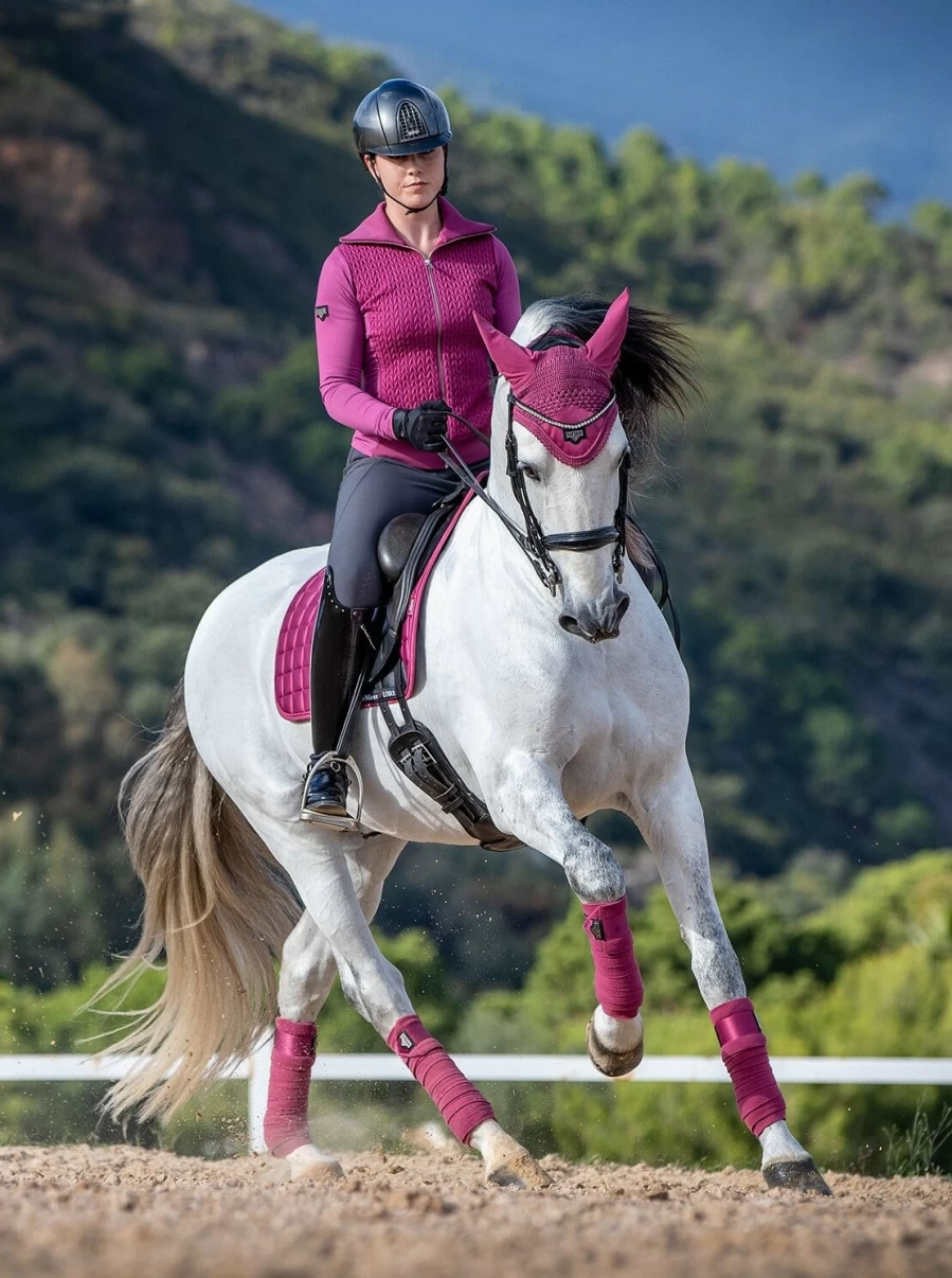 LeMieux Loire Classic French Rose Dressage Square Equestrian Riding Wear