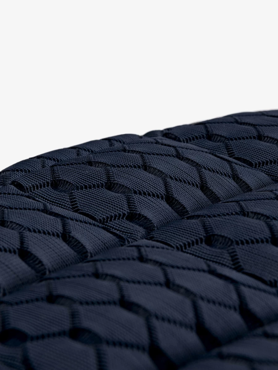 LeMieux Navy Blue Carbon Mesh Close Contact Half Pad Horse Riding Square Large