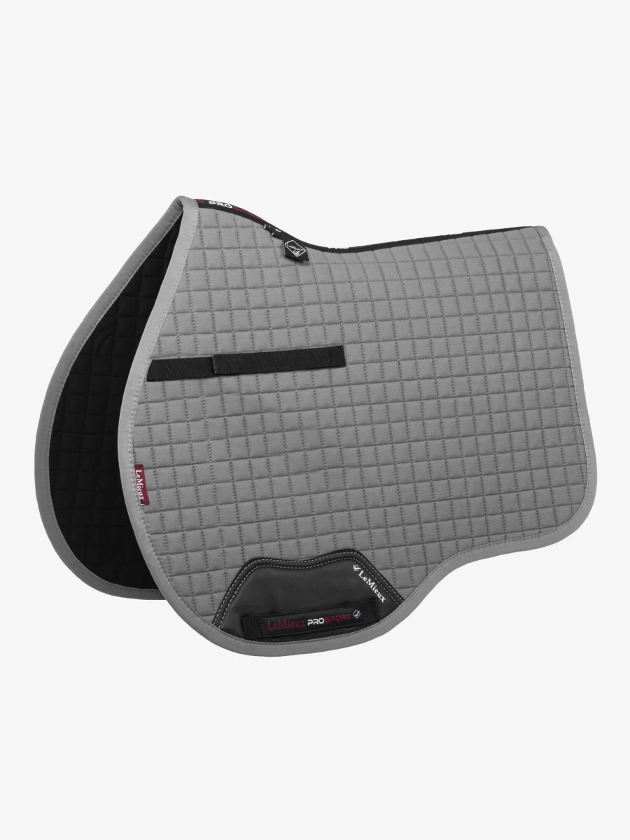 LeMieux Grey Cotton GP Square Equestrian Saddle Pad