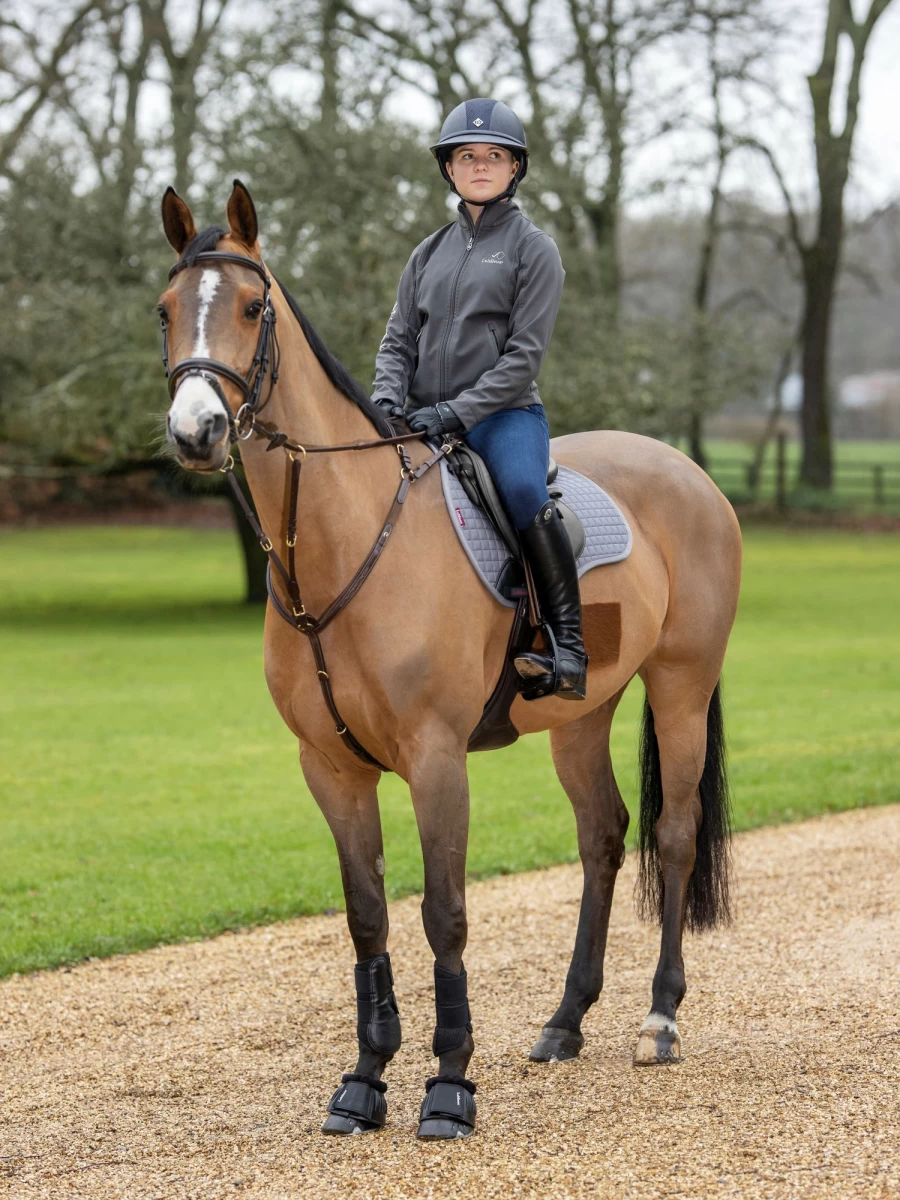 LeMieux Grey Cotton GP Square Equestrian Saddle Pad