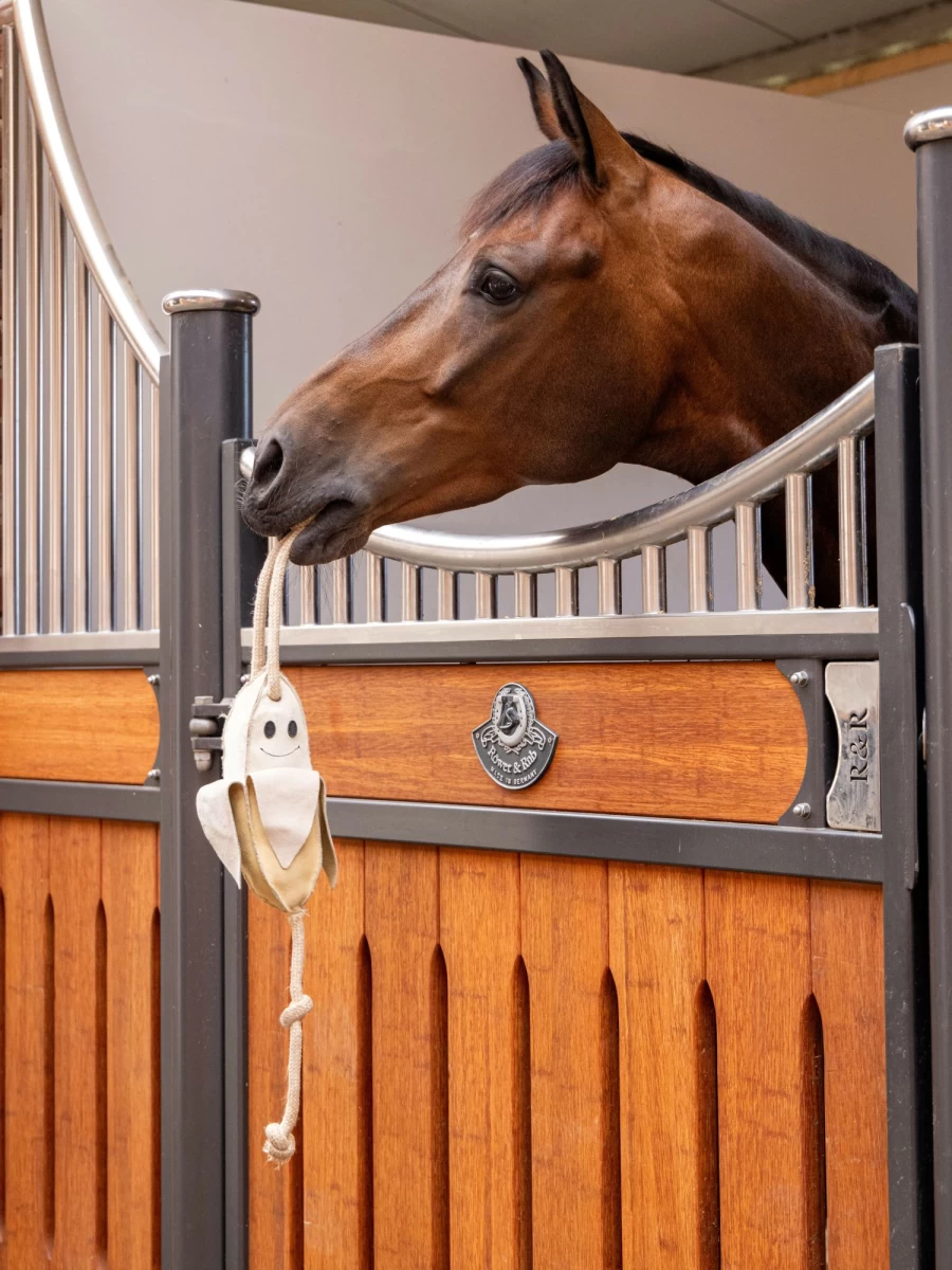 LeMieux Horse Toy Banana - Durable Equine Chew Toy for Training & Play