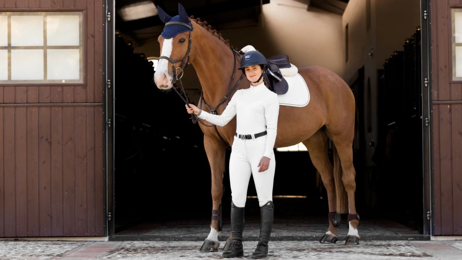 LeMieux Classic White Square Jump Horse Riding Boots One Size Equestrian
