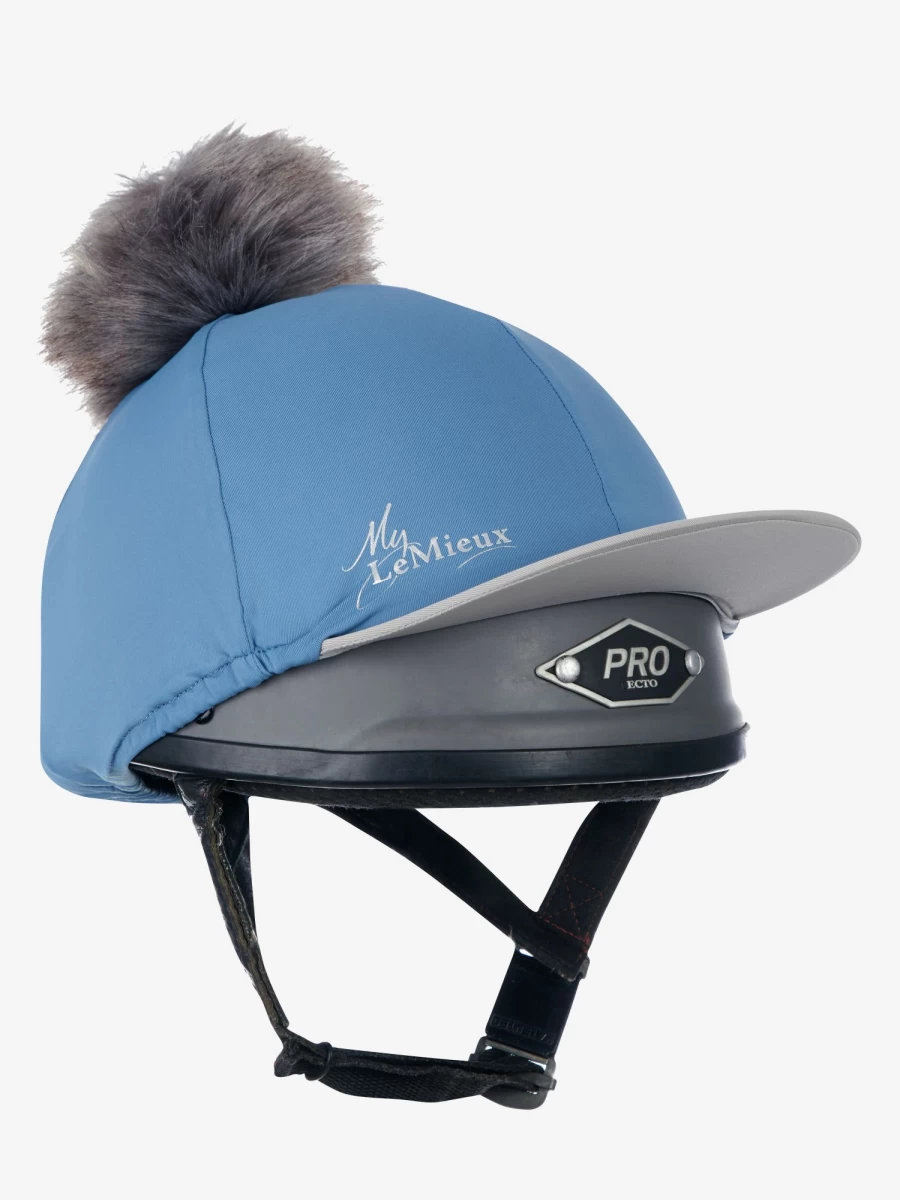 LeMieux Silk Pom Hat in Ice Blue - One Size Fits All Elegant Winter Accessory