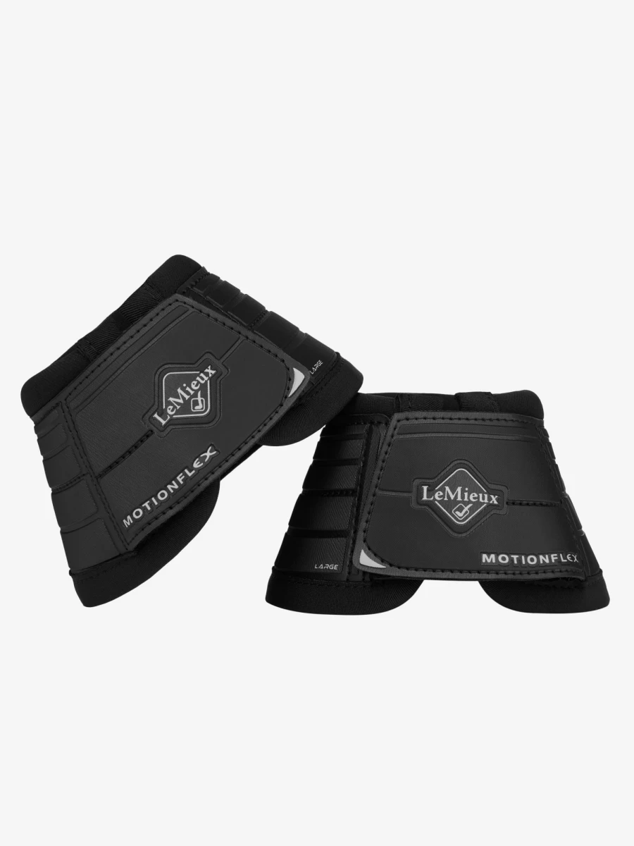 LeMieux Motionflex Over Reach Boots - Black Horse Riding Protective Gear