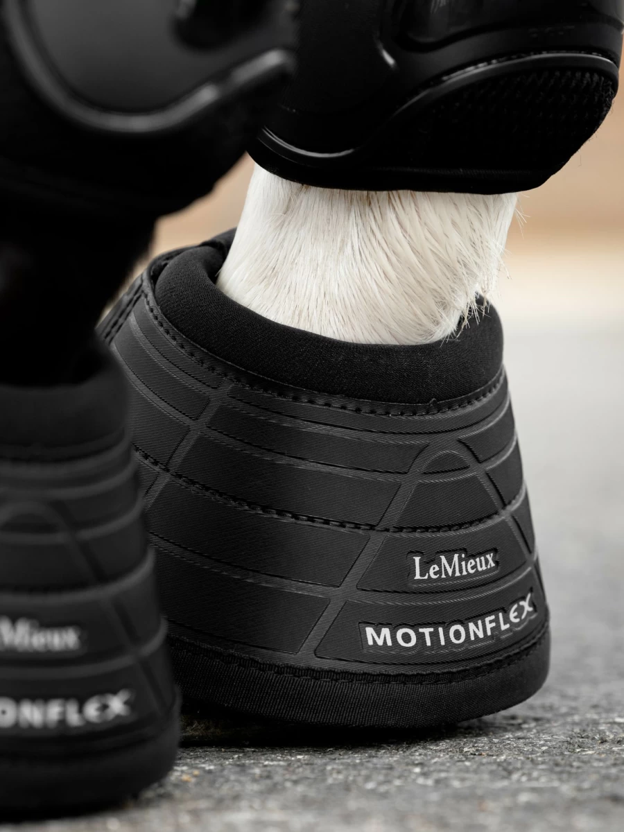 LeMieux Motionflex Over Reach Boots - Black Horse Riding Protective Gear