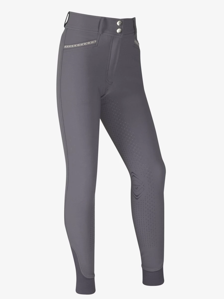 LeMieux Young Rider St Tropez Slate Breech – Equestrian Riding Pants for Comfort & Style