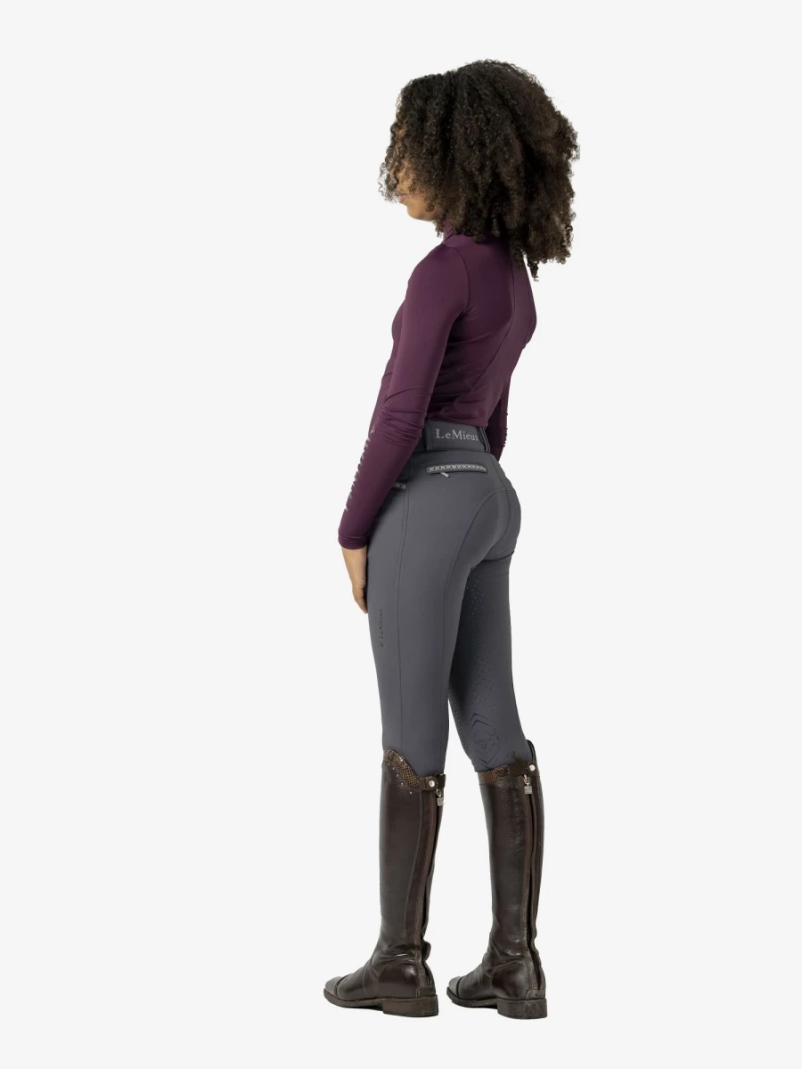LeMieux Young Rider St Tropez Slate Breech – Equestrian Riding Pants for Comfort & Style