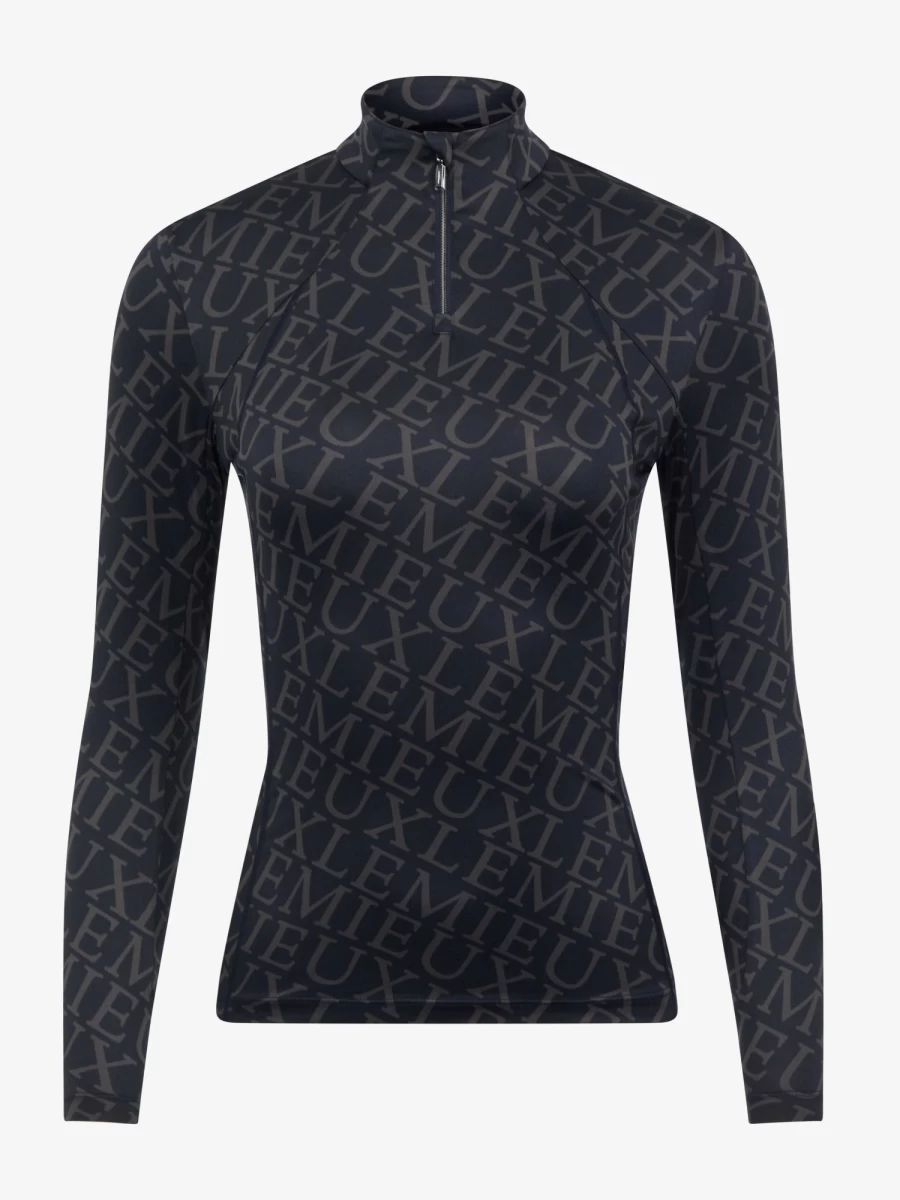 LeMieux Fleur Base Layer for Women - Navy Blue Thermal Riding Shirt