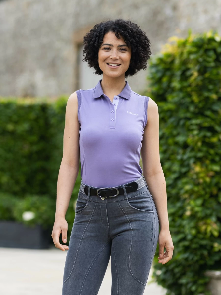 LeMieux Elasticated Waist Belt in Dark Grey - Adjustable Stretch Strap for Comfort & Style