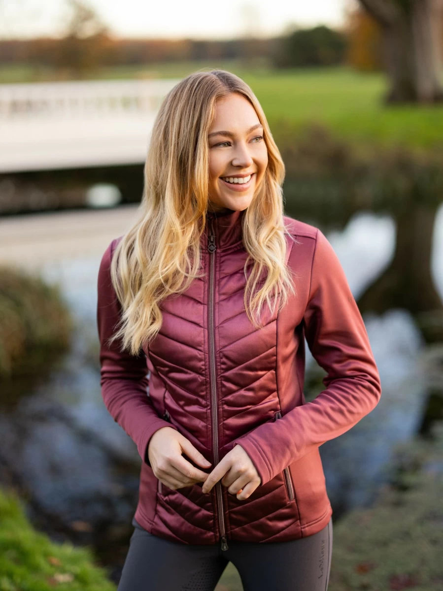 LeMieux Women's Dynamique Jacket in Orchid - Lightweight Equestrian Riding Coat