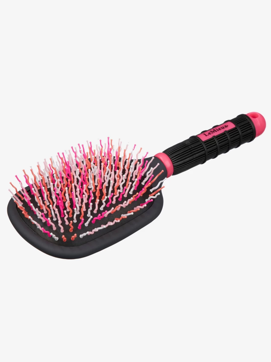 LeMieux Tangle Tidy Detangling Brush for Horses - Pink, One Size, Gentle Grooming Tool for Mane & Tail
