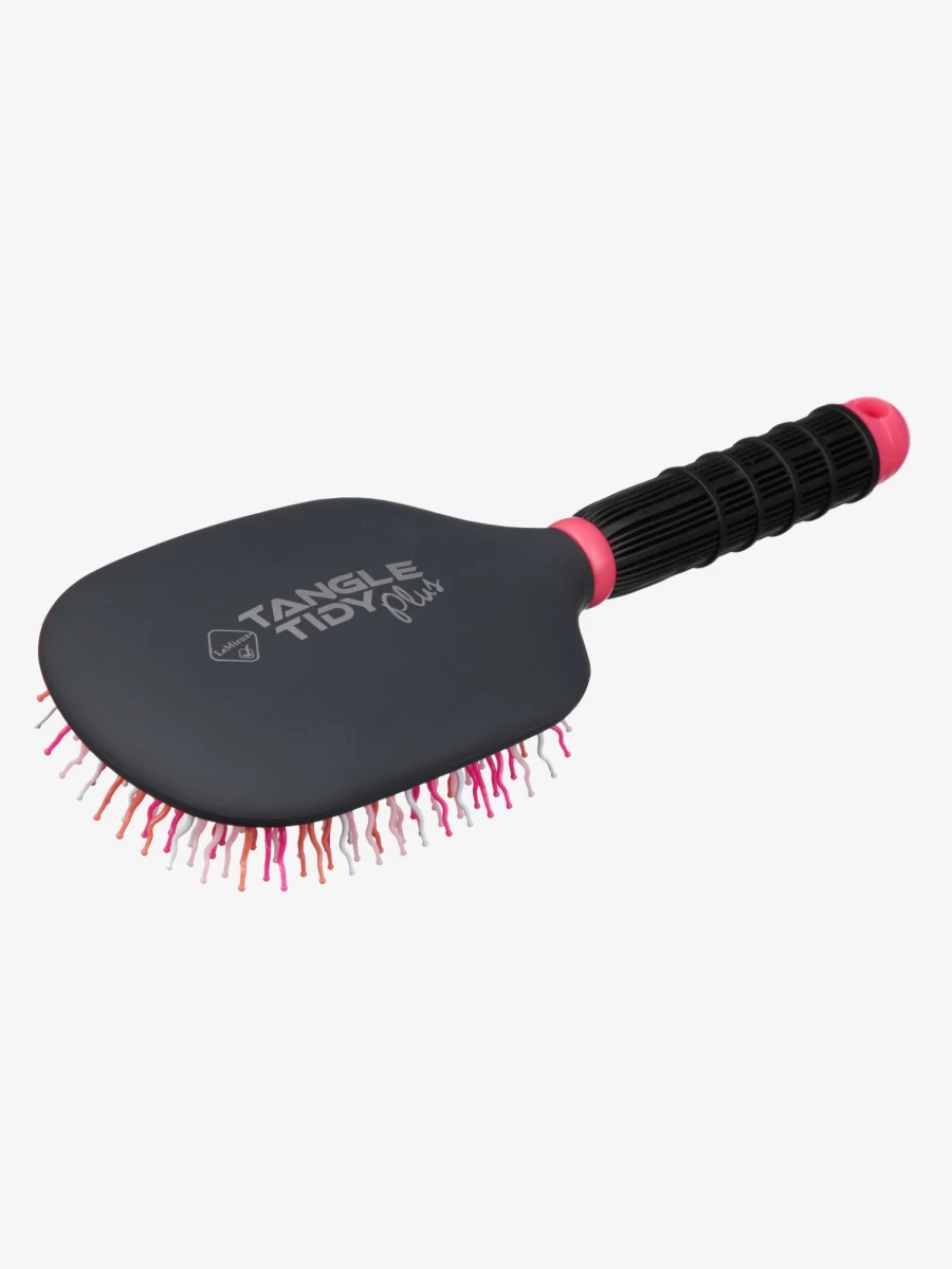 LeMieux Tangle Tidy Detangling Brush for Horses - Pink, One Size, Gentle Grooming Tool for Mane & Tail