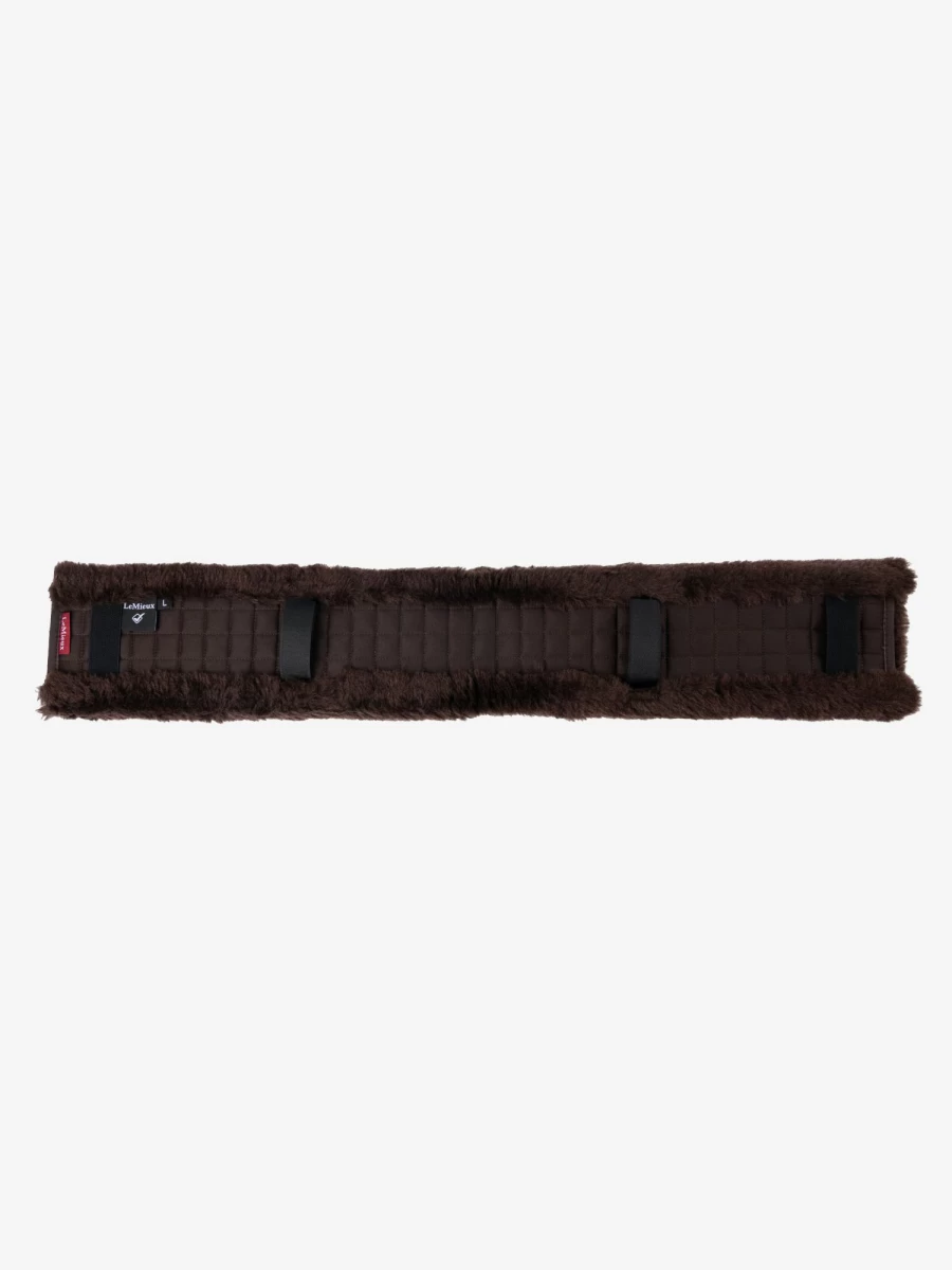 LeMieux Simuwool GP Girth Cover - Brown Equine Training Accessory for Horse Riding Comfort