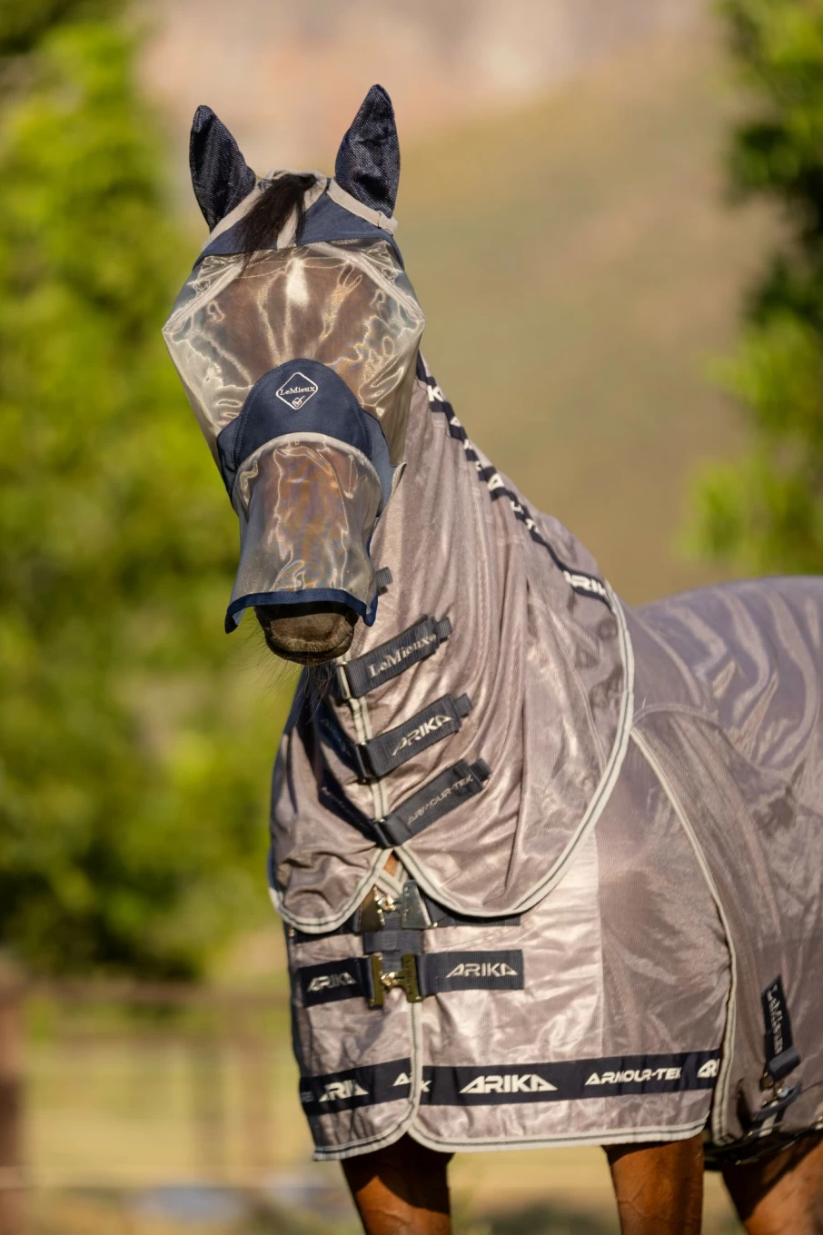 LeMieux ArmourShield Pro Full Fly Protection Mask for Horses – Durable & Breathable Fly Mask